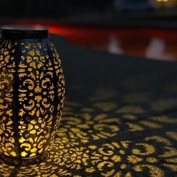 Solar Lantern Lights for Hanging or Table Outdoor Solar Light for Patio - Picture 3 of 3